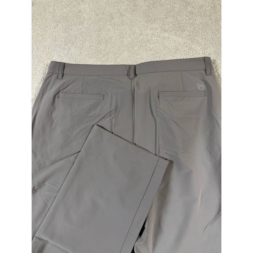 Pennington & Bailes Mens 40Wx32 Original Stadium Pants Gray Straight Stretch NWT